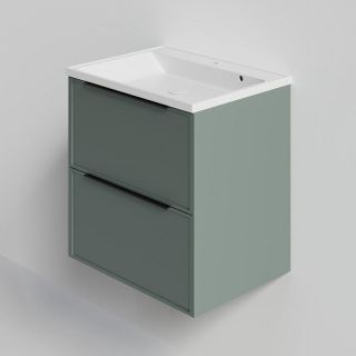 Тумба под раковину La Fenice Simpla FNC-01-SIM-G-60-2 Серо-зеленая 60 см